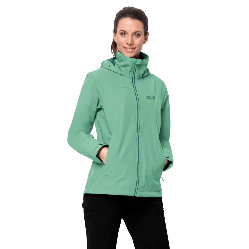 Jack Wolfskin EVANDALE Vestes Femme Vert - VMJEHIX-60